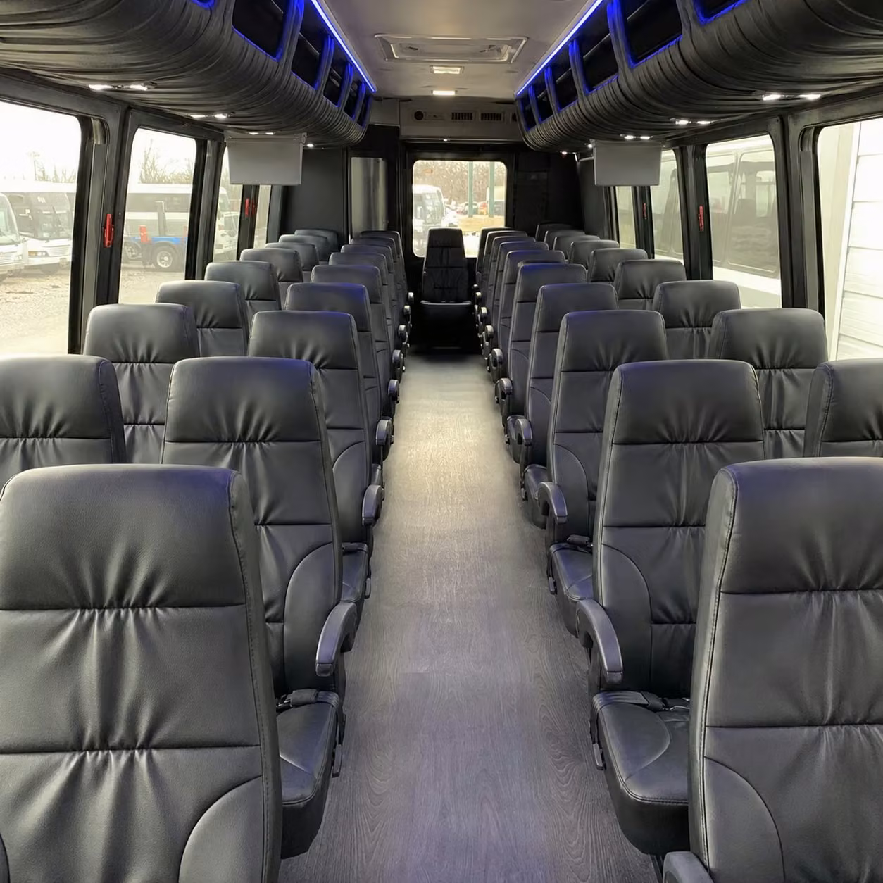 28 passenger minibus interior
