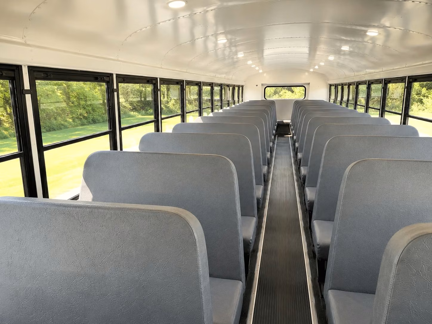 school bus inside