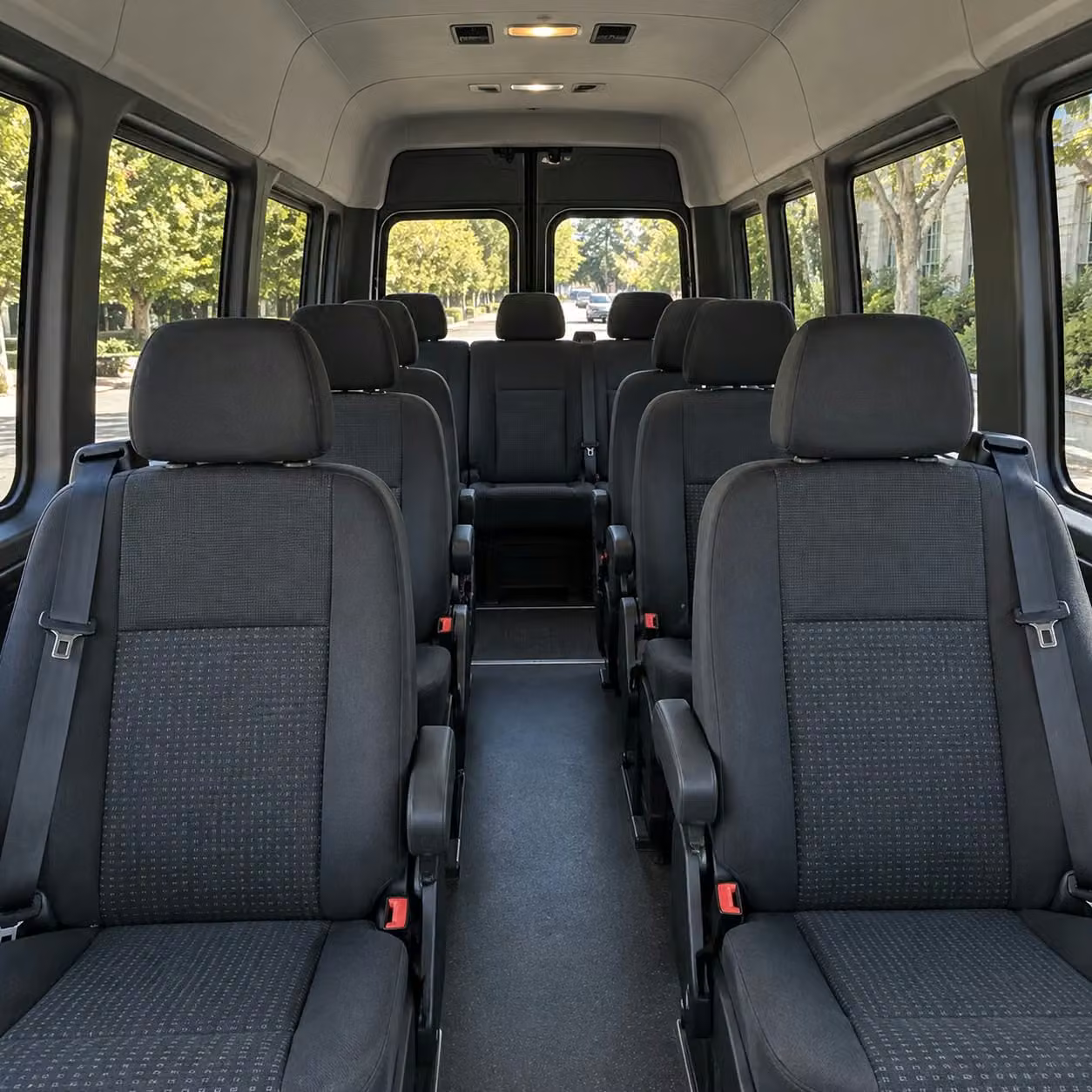 sprinter van with driver interior